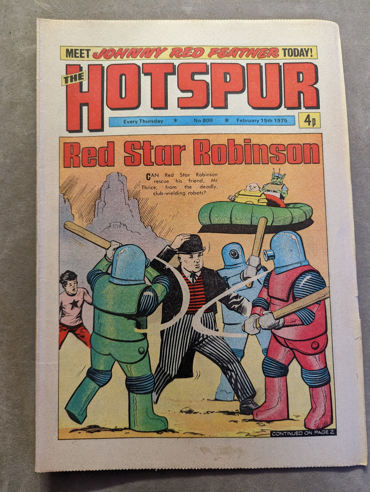 Hotspur Comic No 800, February 15th 1975.