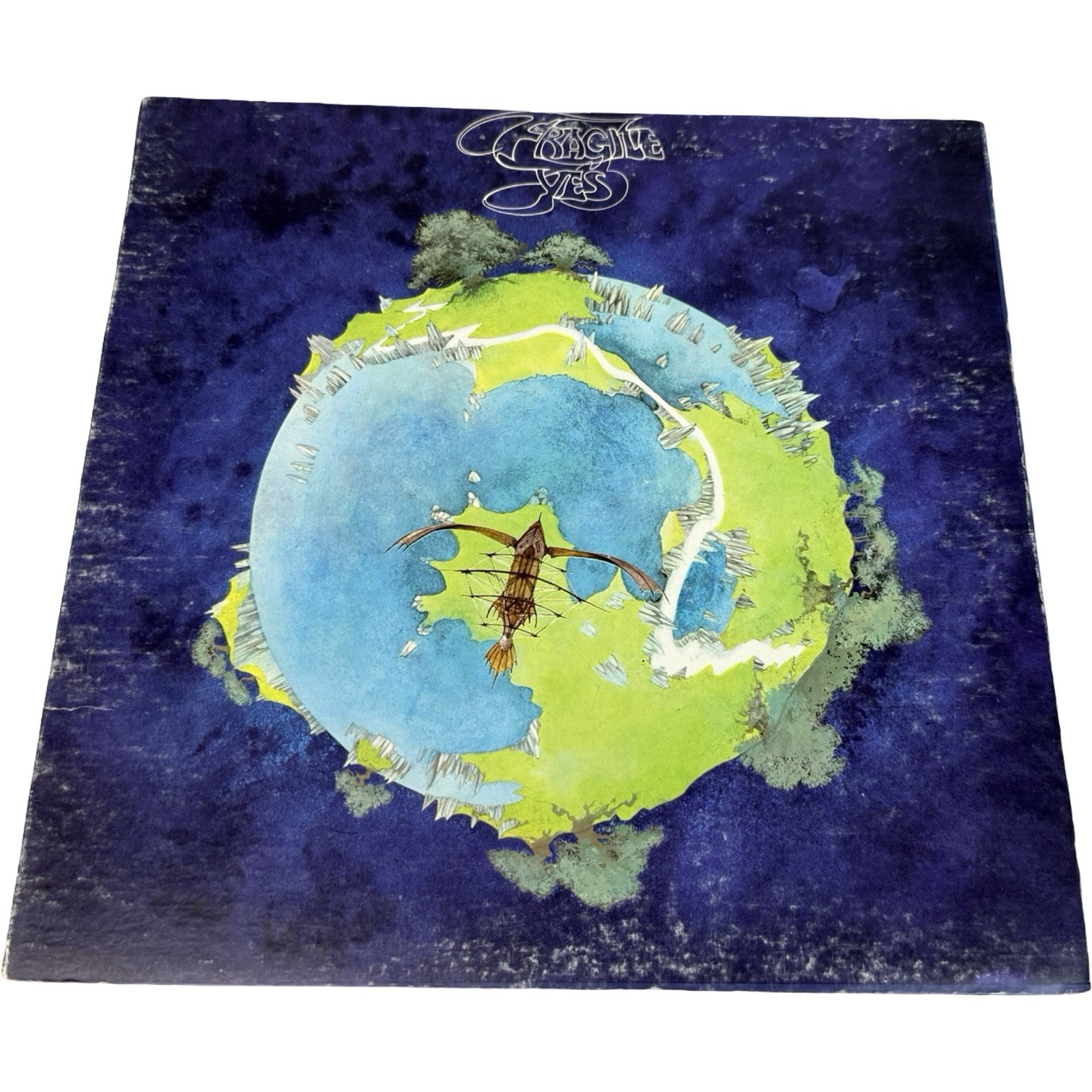Yes Fragile Vinyl LP 1972 Prog Rock with Original VG+ With Booklet