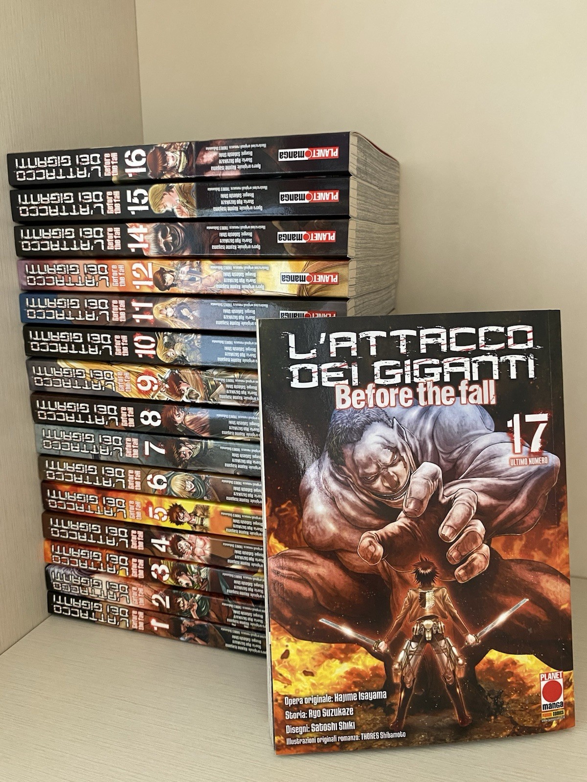 L'attacco dei giganti Before the Fall 1-17 no 13 quasi completa planet manga