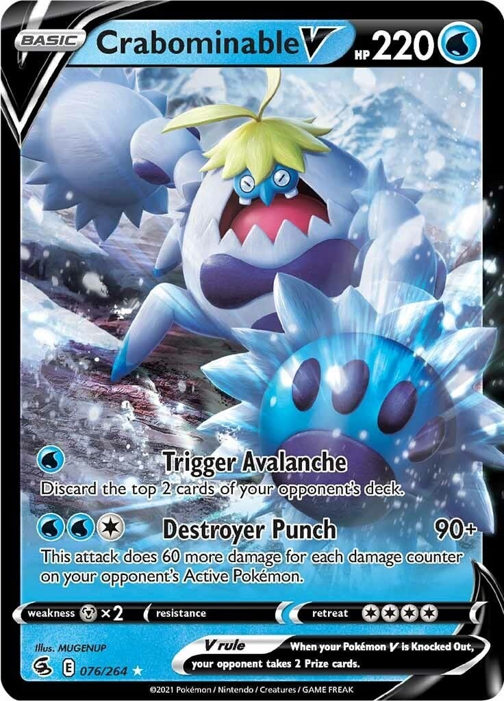 Crabominable V 076/264 Holofoil NM