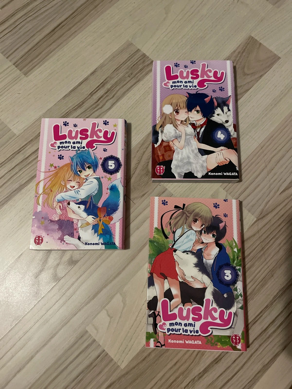 Lot de 3 manga Lusky mon ami pour la vie.