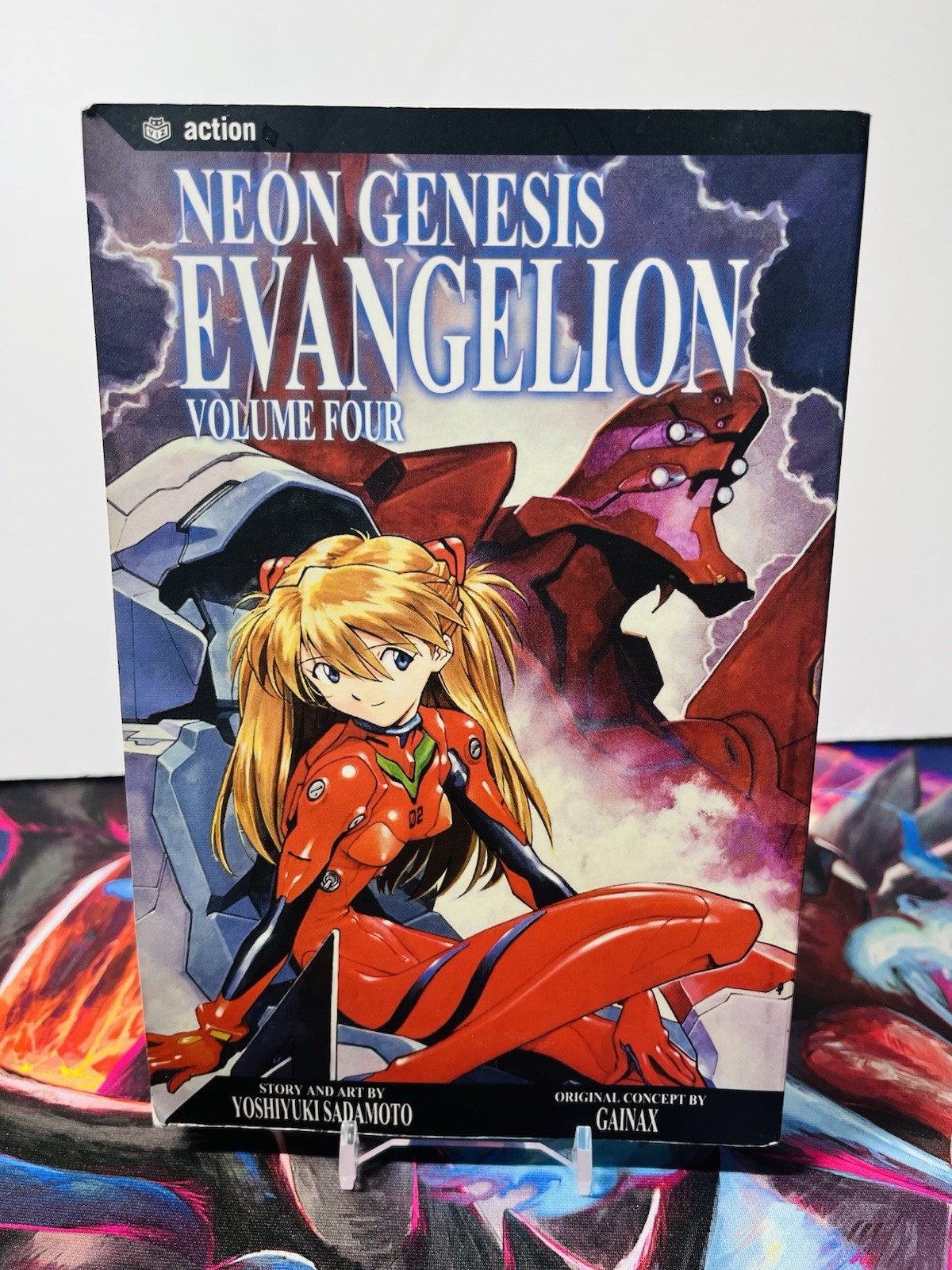 Neon Genesis Evangelion Viz volume 4 manga graphic novel Asuka Shinji prima stampa