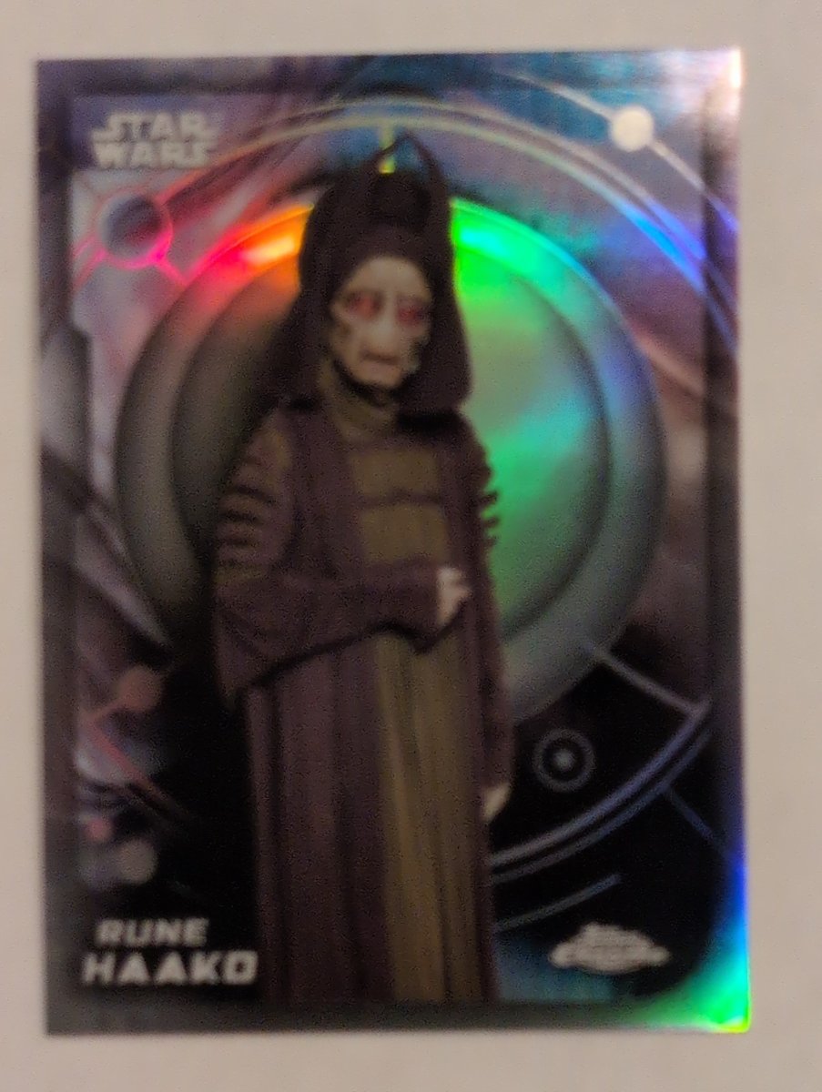 2026 Topps Chrome Star Wars Rune Haako #7 rifrattore