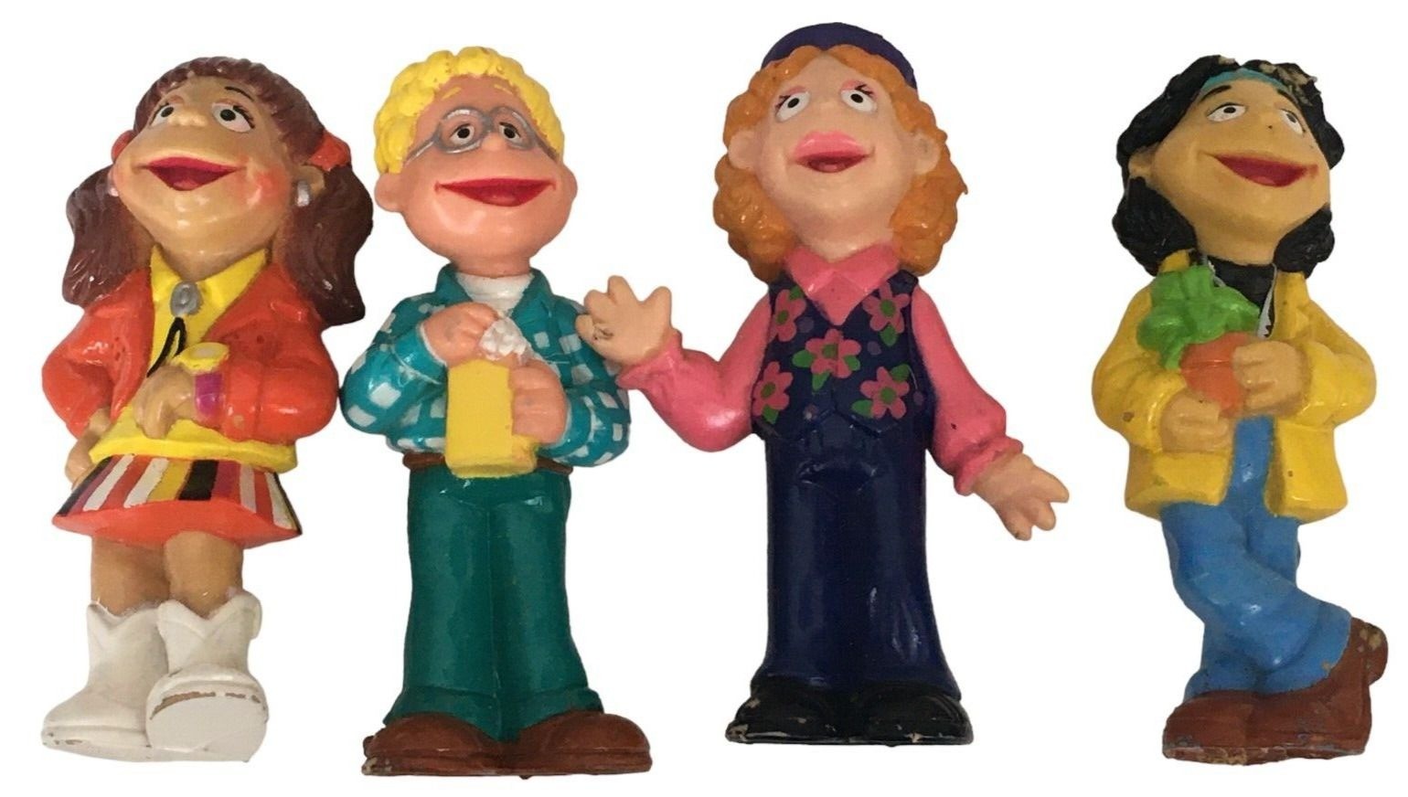 Fisher Price The Puzzle Place Toys Lotto 4 Figure Bambole Amici Ragazze Bambini PBS PVC