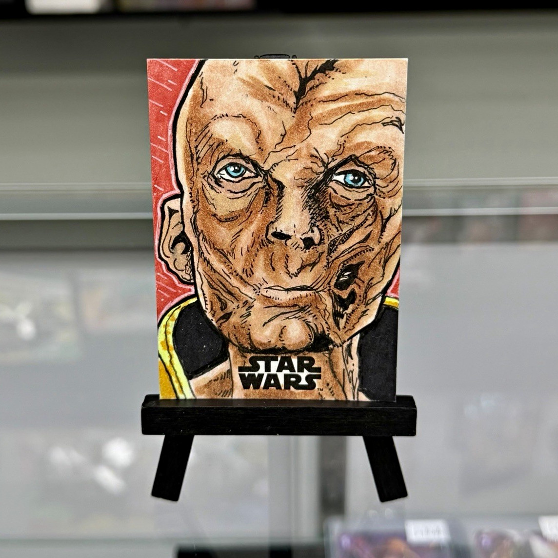 2017 Topps Star Wars Gli Ultimi Jedi Leader Supremo Snoke Schizzo 1/1 Eddie Prezzo
