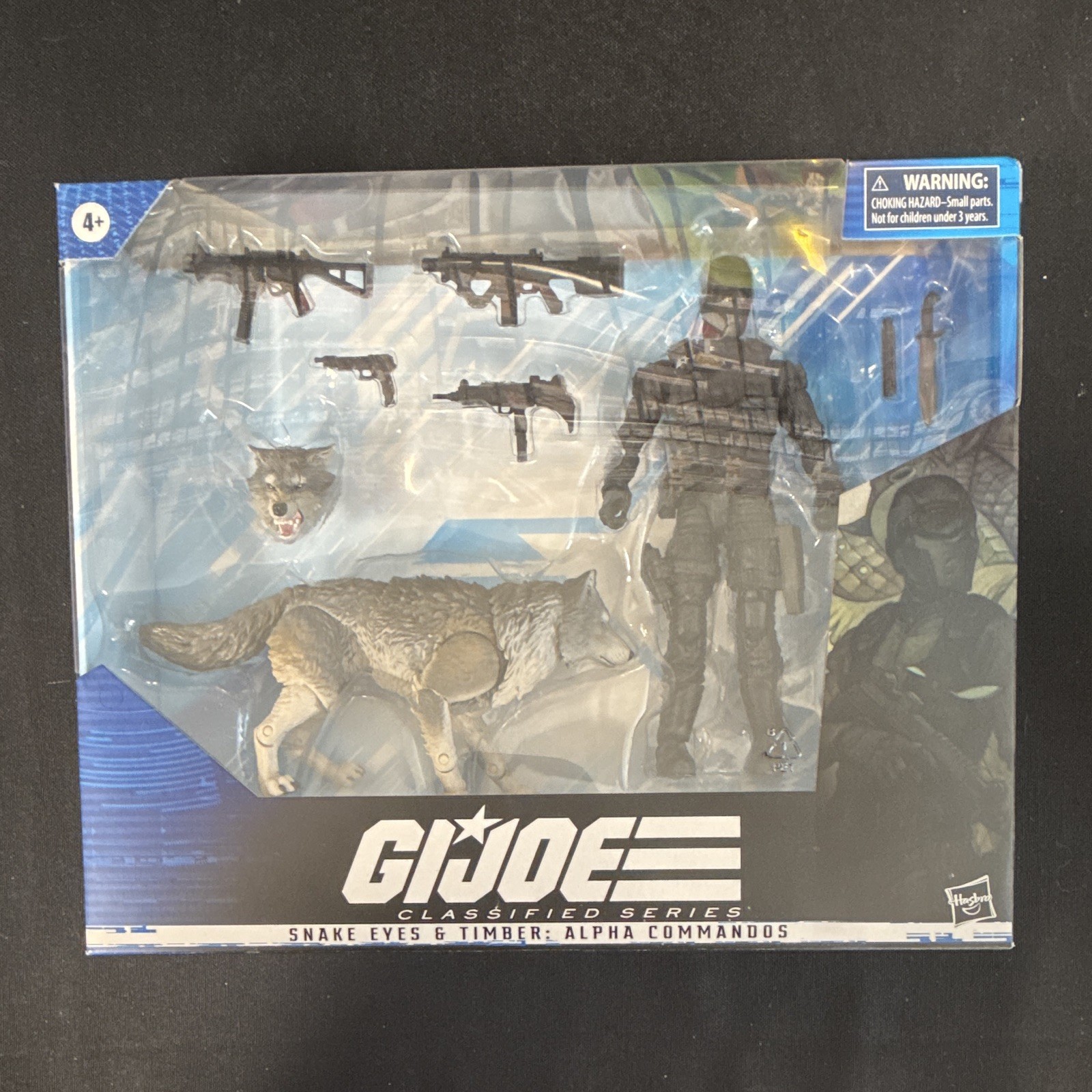 Hasbro G.I. Set Alpha Commandos Joe serie classificata occhi di serpente e legno