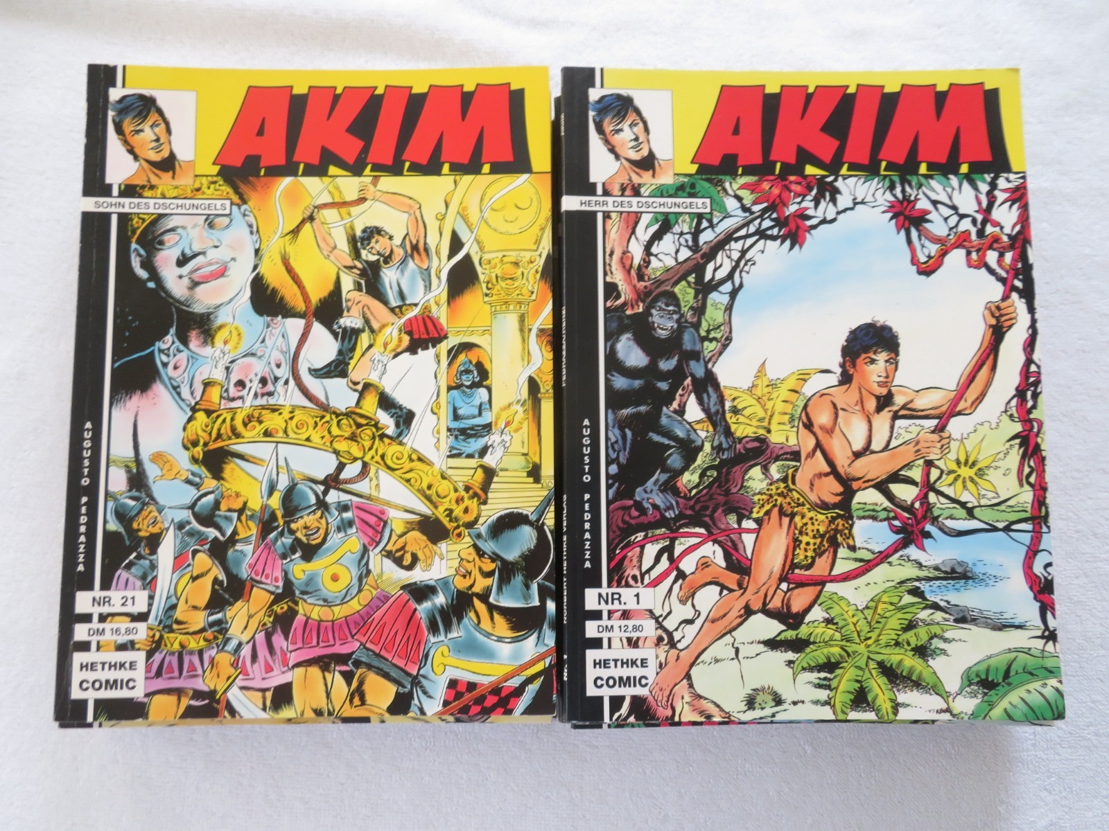 Hethke 21 album - Akim Signore / Figlio della Giungla dal n.1 al 21 (SC) 1988-1993