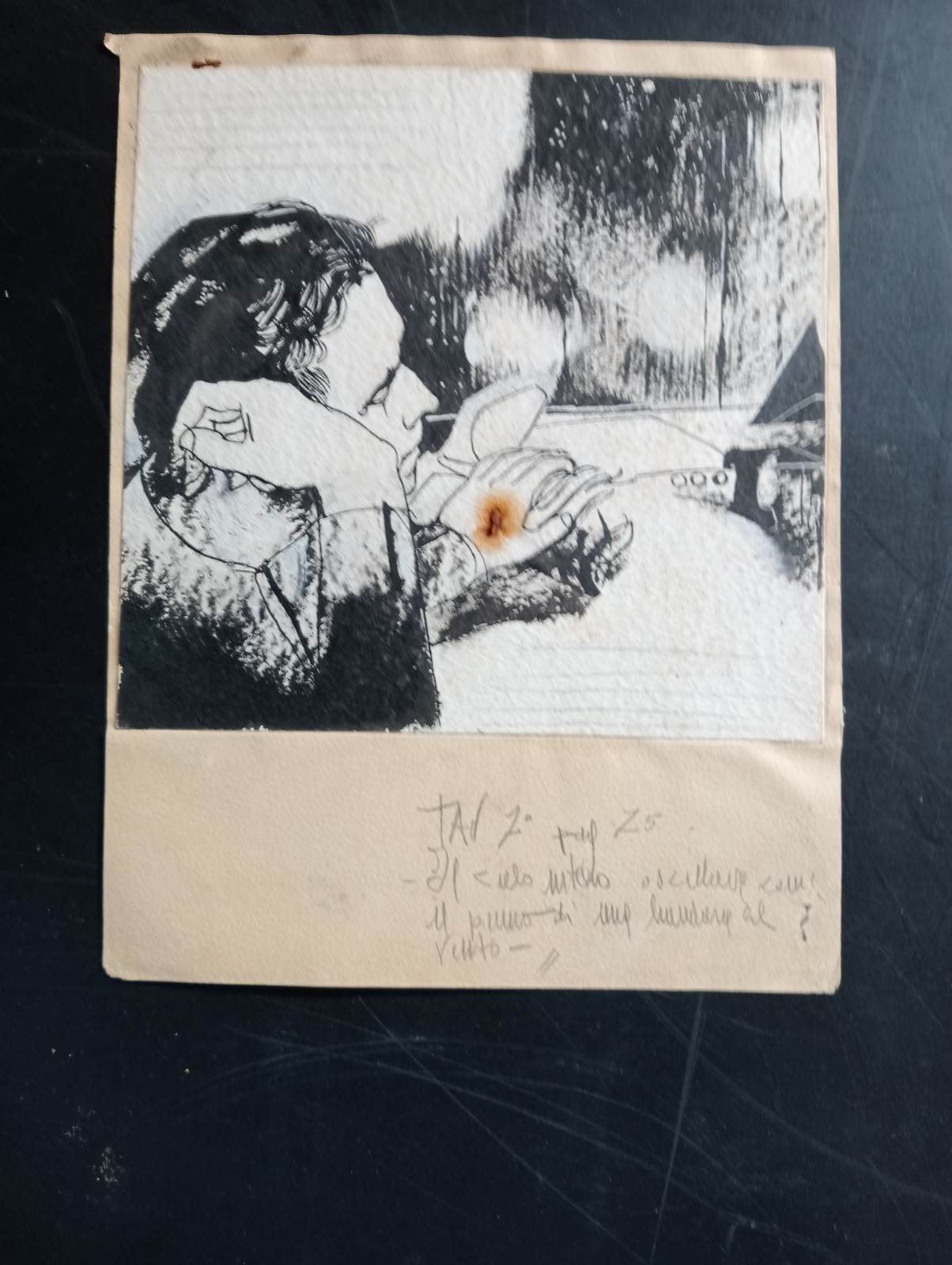 illustrazione di giorgio foresto forse tavola 7 del romanzo cosmo 35