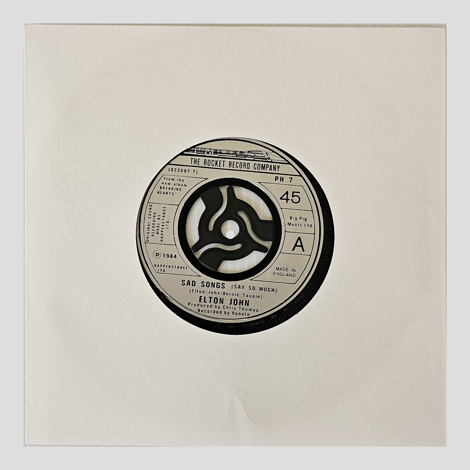 Elton John - Sad Songs (Say So Much) - Record in Vinile Musica 7" 45 RPM