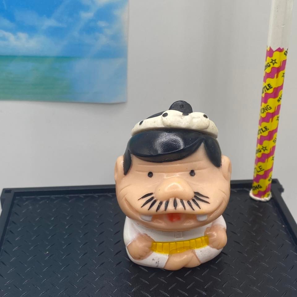 Vintage Tensai Bakabon Papa Sofubi Vinyl Figure Giocattolo Retro Anime Fujio Akatsuka