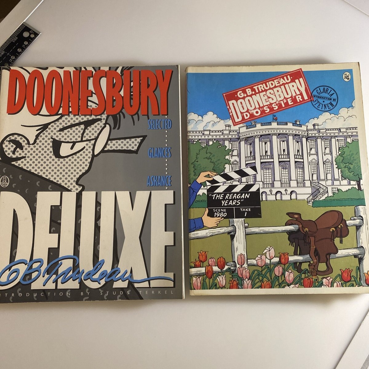 DOONESBURY DELUXE --- Henry Holt & Co.! 1987 PLUS 1 lfb6