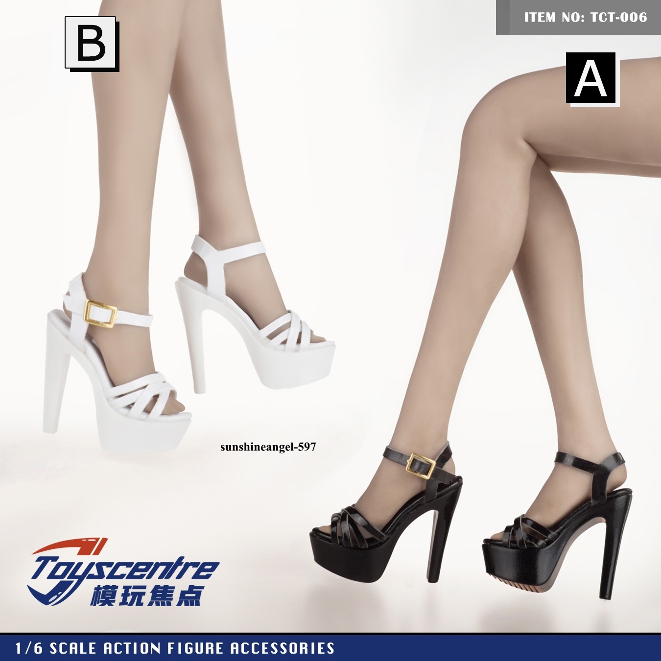 Scarpe sandali tacco alto scala 1/6 per action figure 12" donna PH TBL HOT corpo