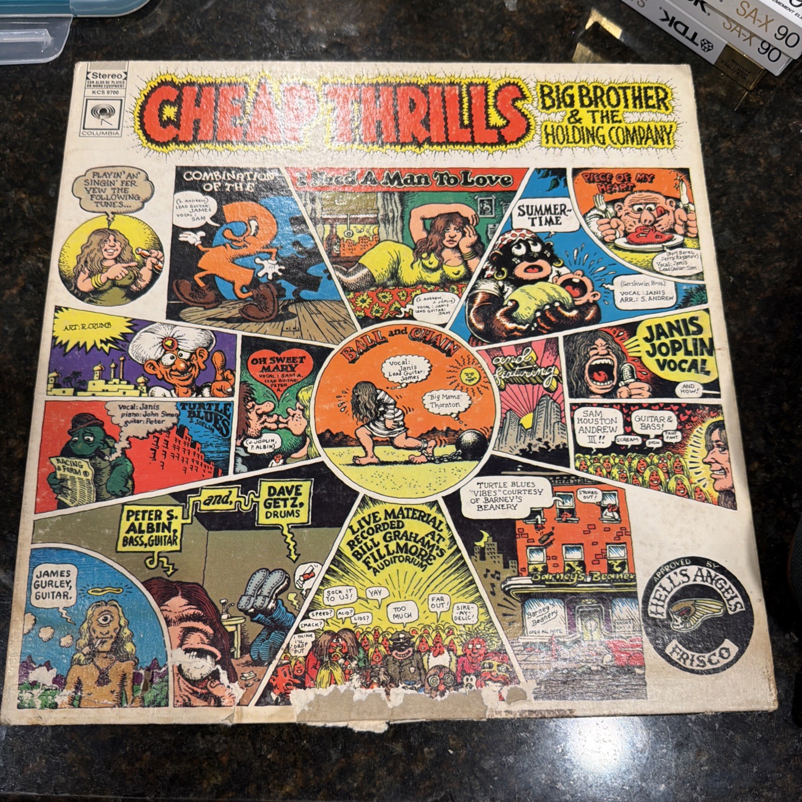 Big Brother and the Holding Company Cheap Thrills KCS 9700 LP Vinyl 1st Press