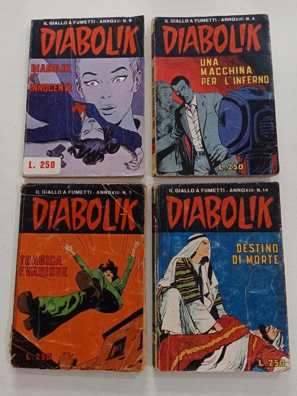 Lotto fumetti Diabolik anno xii 9 anno XIII 4 9 14
