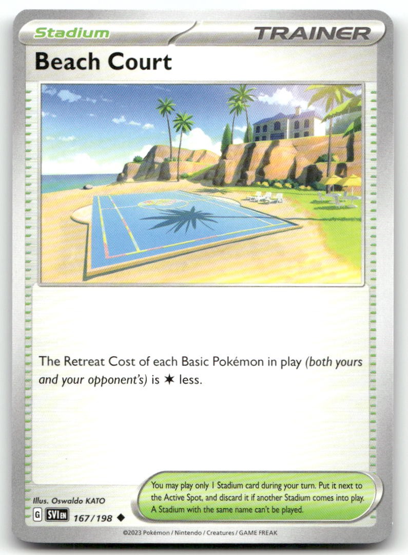 Beach Court 167/198 Pokemon Scarlatto e Viola non comune quasi come nuovo