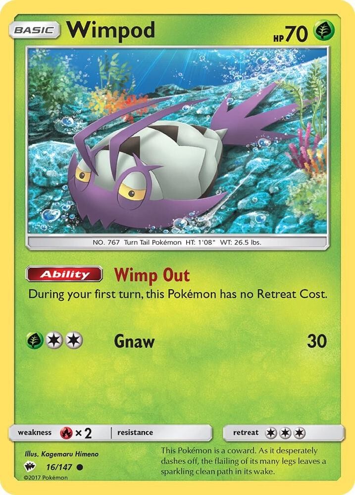 Wimpod - 16/147 - Common - SM Burning Shadows - Lightly Played