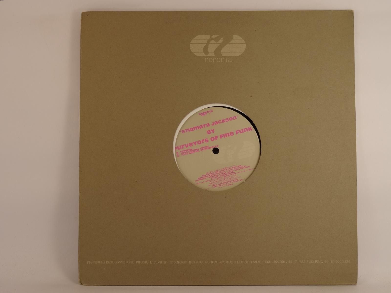 PURVEYORS OF FINE FUNK STIGMATA JACKSON (323) 3 Track 12" Single including Compa