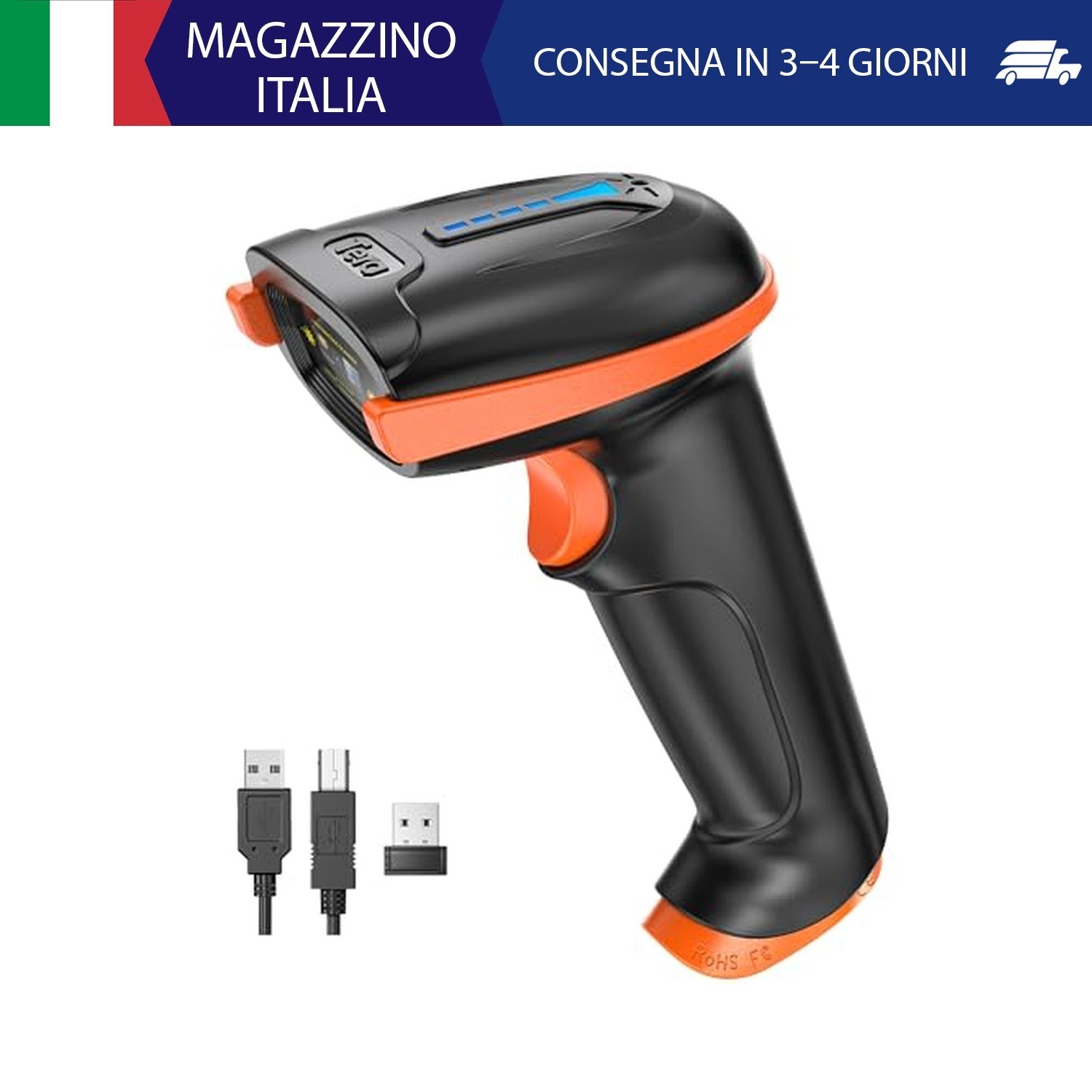Tera 1D Lettore di codici a barre wireless con indicatore del livello della batt