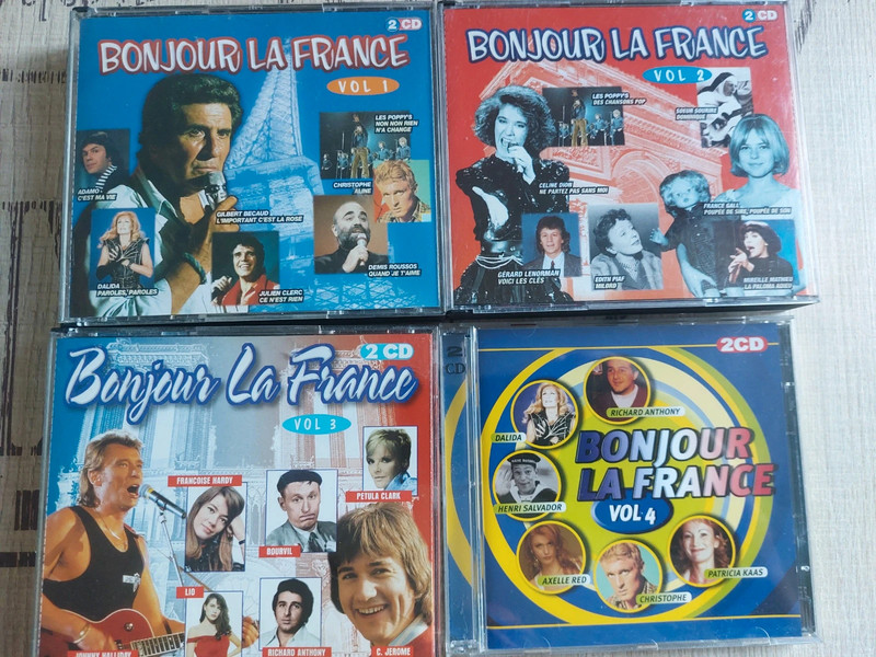 Lot cd compilation bonjour la France 1 à 4