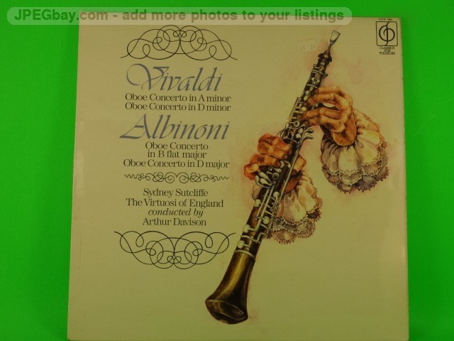 SYDNEY SUTCLIFFE / ARTHUR DAVISON CONCERTO IN A MINOR FV 11 NO 5 (509) LP CLASSI