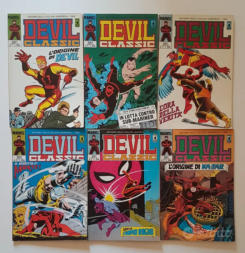 Devil Classic Marvel Numeri 1-6 1993