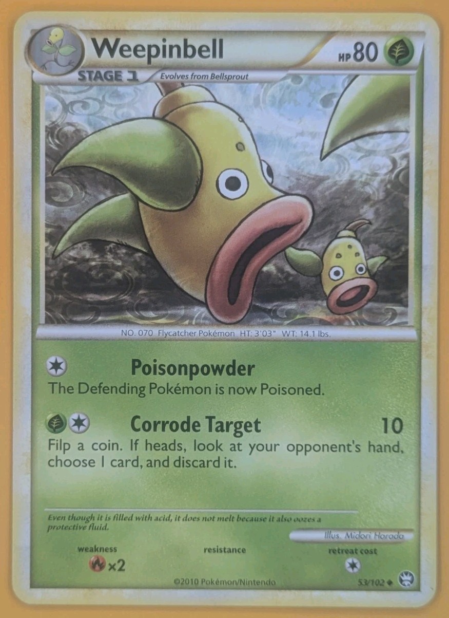 Weepinbell 53/102 Trionfante Regolare Giocato Leggermente 