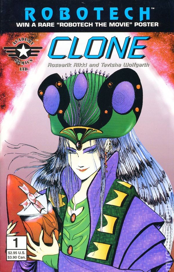 Robotech Clone #1 FN 6.0 1995 Immagine Stock