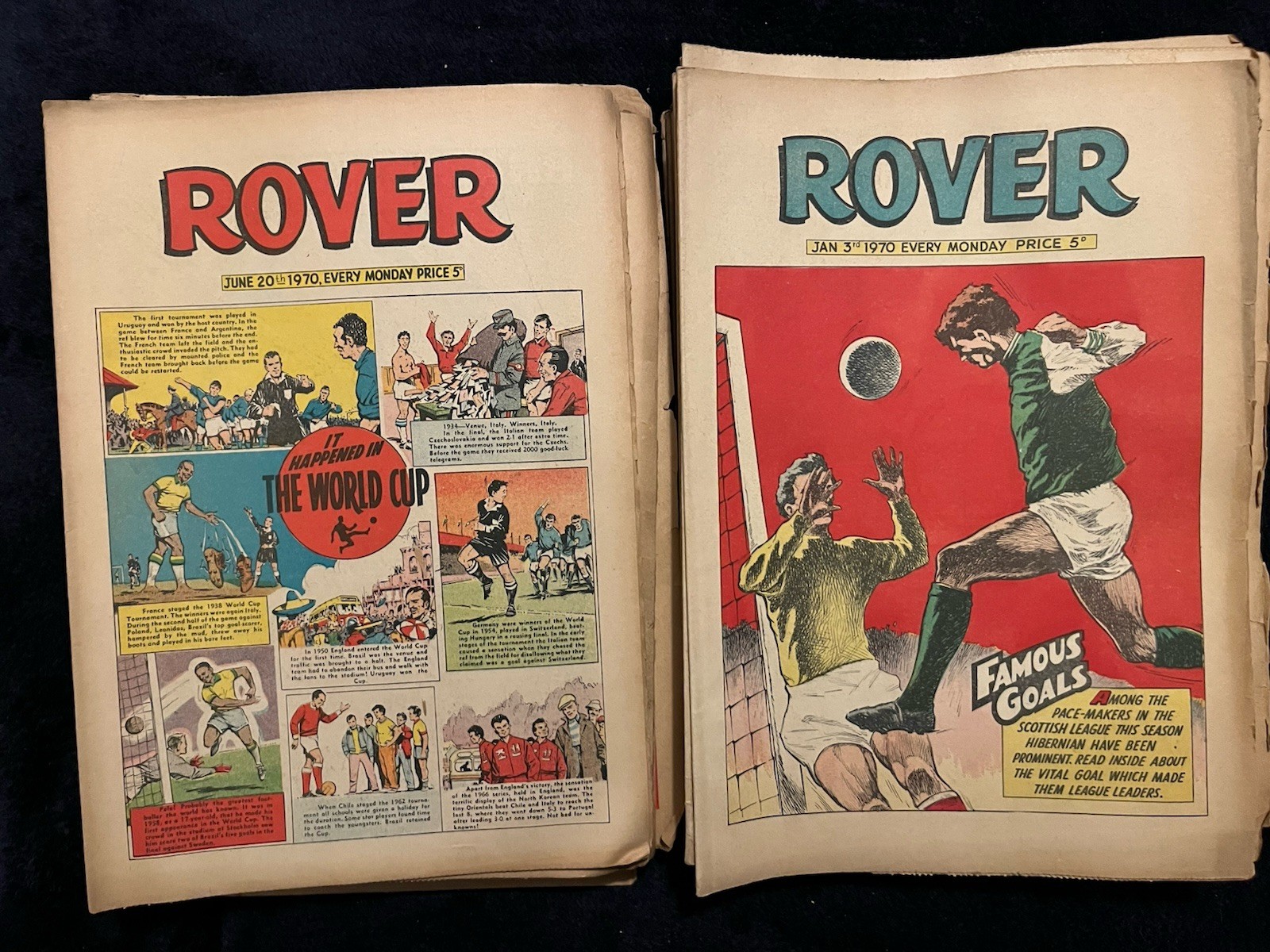 The Rover and Wizard Comics x 46 1970 Excellent Condition