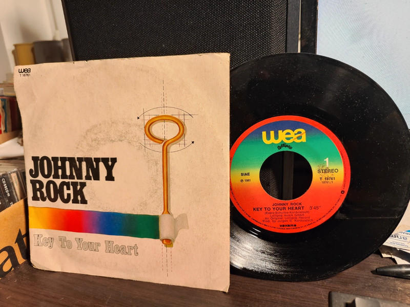 Johnny Rock - Key To Your Heart  Iko Iko 7 45 Giri 1981 Buono