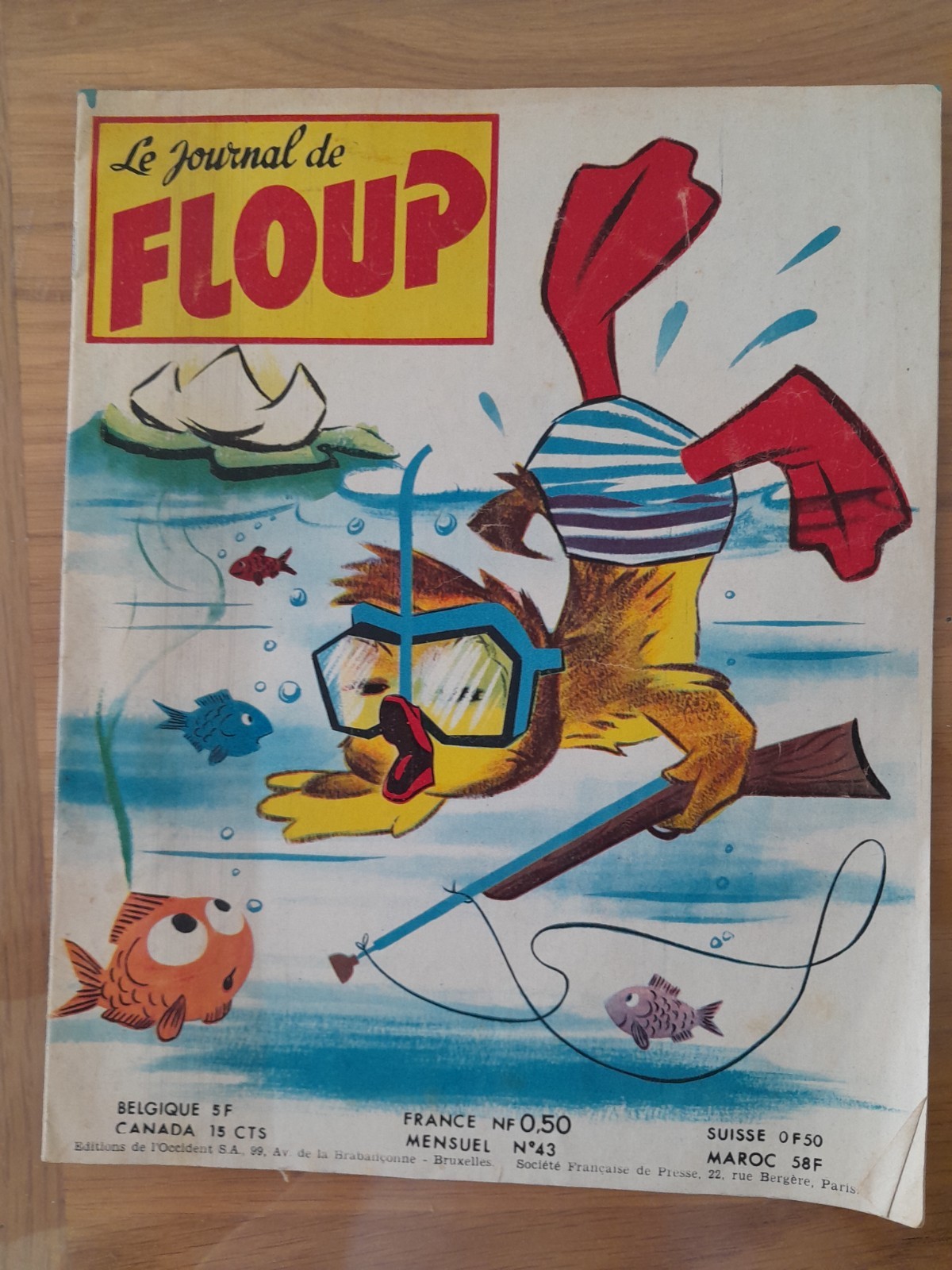 LE JOURNAL DE FLOUP    N°43   ED.OCCIDENT   1960   TBE   GRD FORMAT