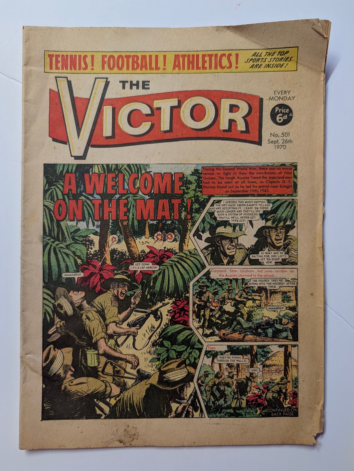 The Victor Comic, No 501, September 26th 1970.