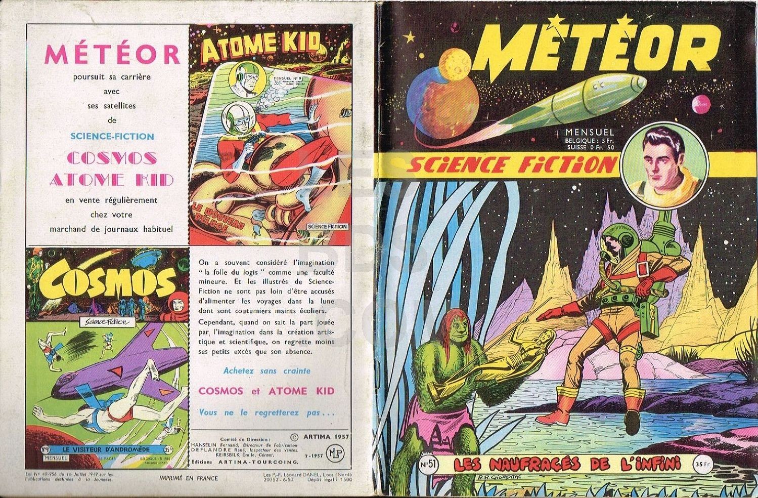 METEOR NUMERO 51  ARTIMA 1957