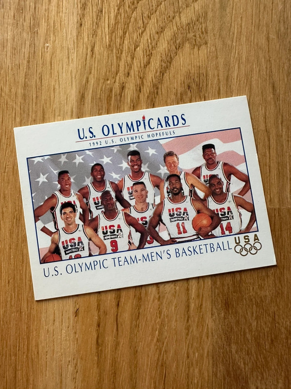 Dream Team USA Basketball 1992 Impel US Olympicards #18 JO Barcelona 92 Jordan, Magic, Bird
