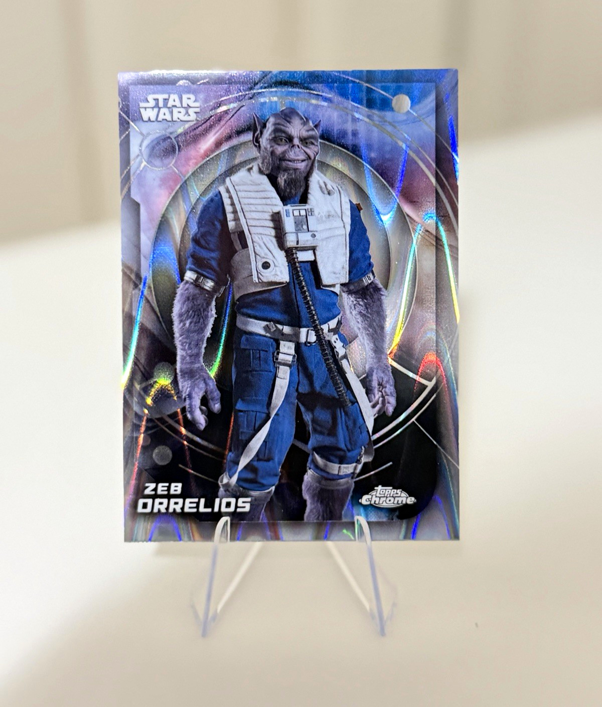 2026 TOPPS CHROME STAR WARS ZEB ORRELIOS RIFRATTORE RAYWAVE #55