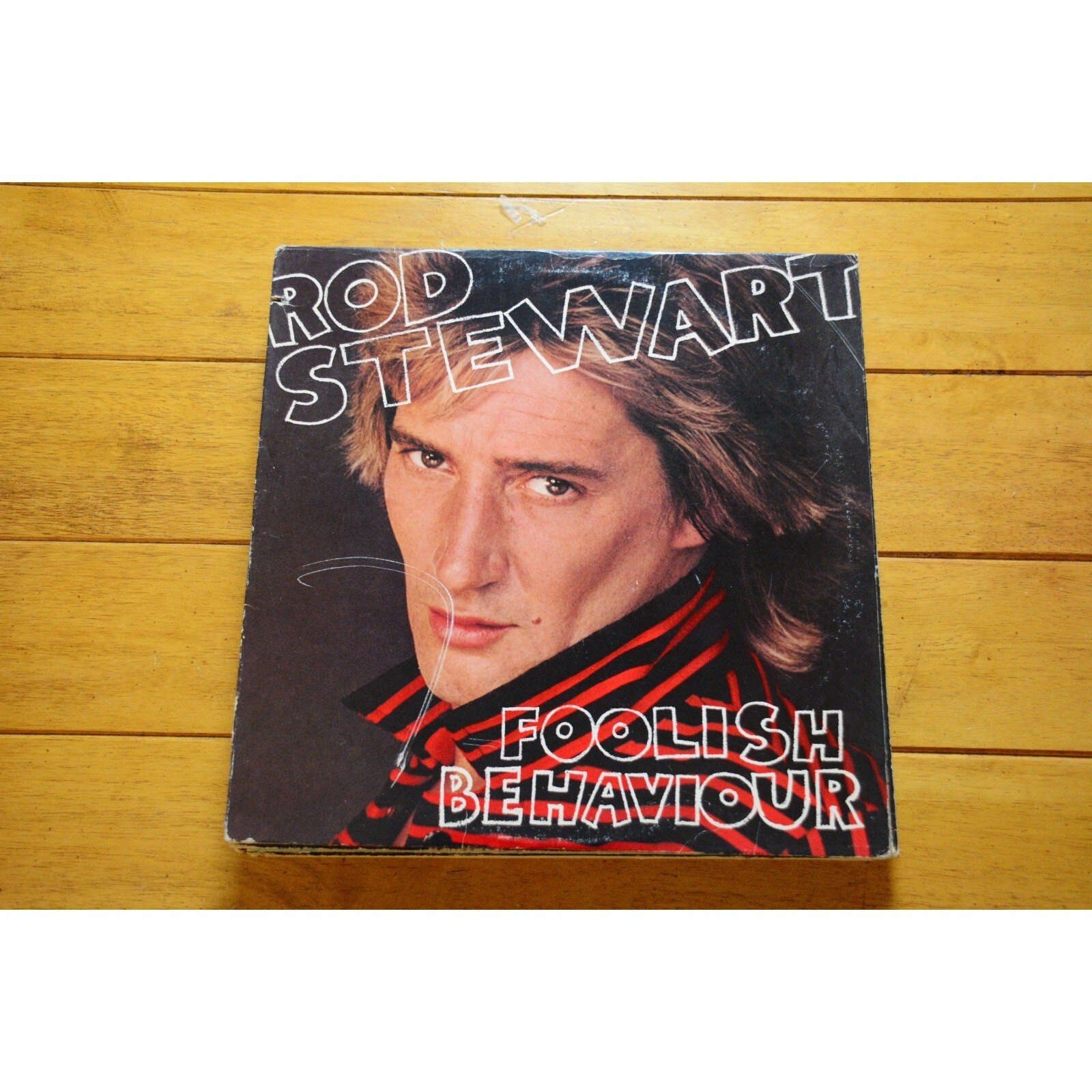 ROD STEWART "FOOLISH BEHAVIOUR" LP 12" VINYL VG+ INNER WARNER BROS 1980