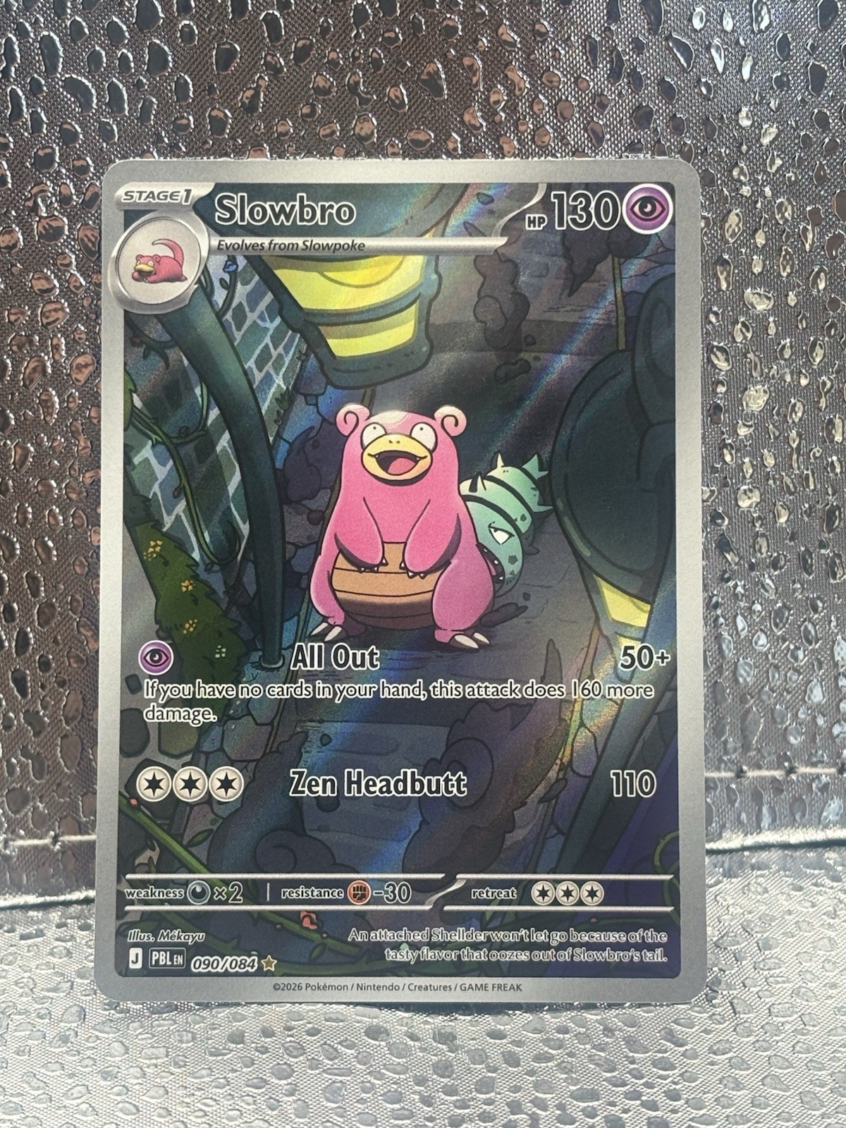 Slowbro 090/084 Me05 come nuovo: illustrazione nera pece rara