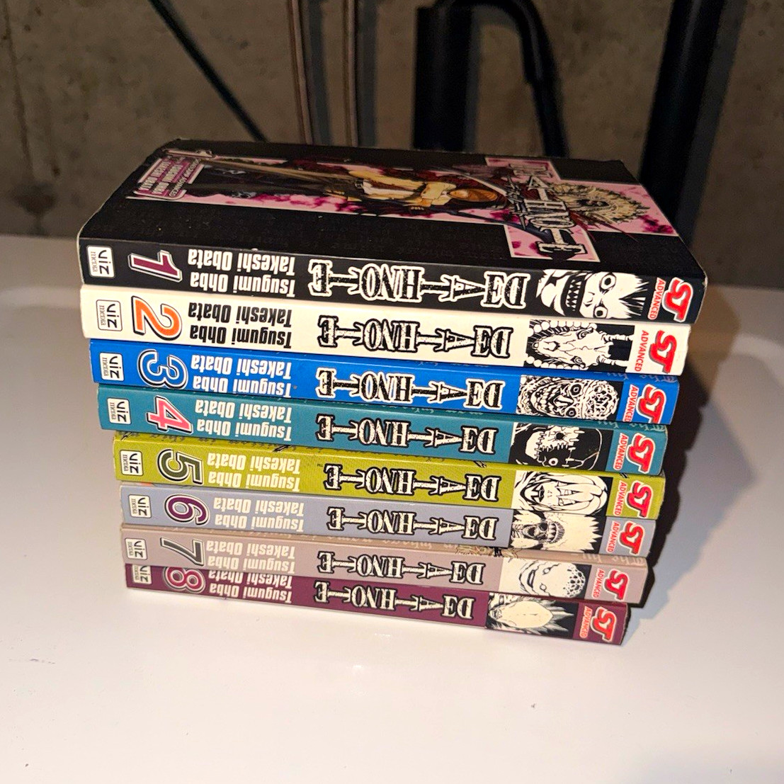 Lotto Manga Death Note Vol 1-8 Inglese VIZ Media Tsugumi Ohba Takeshi Obata