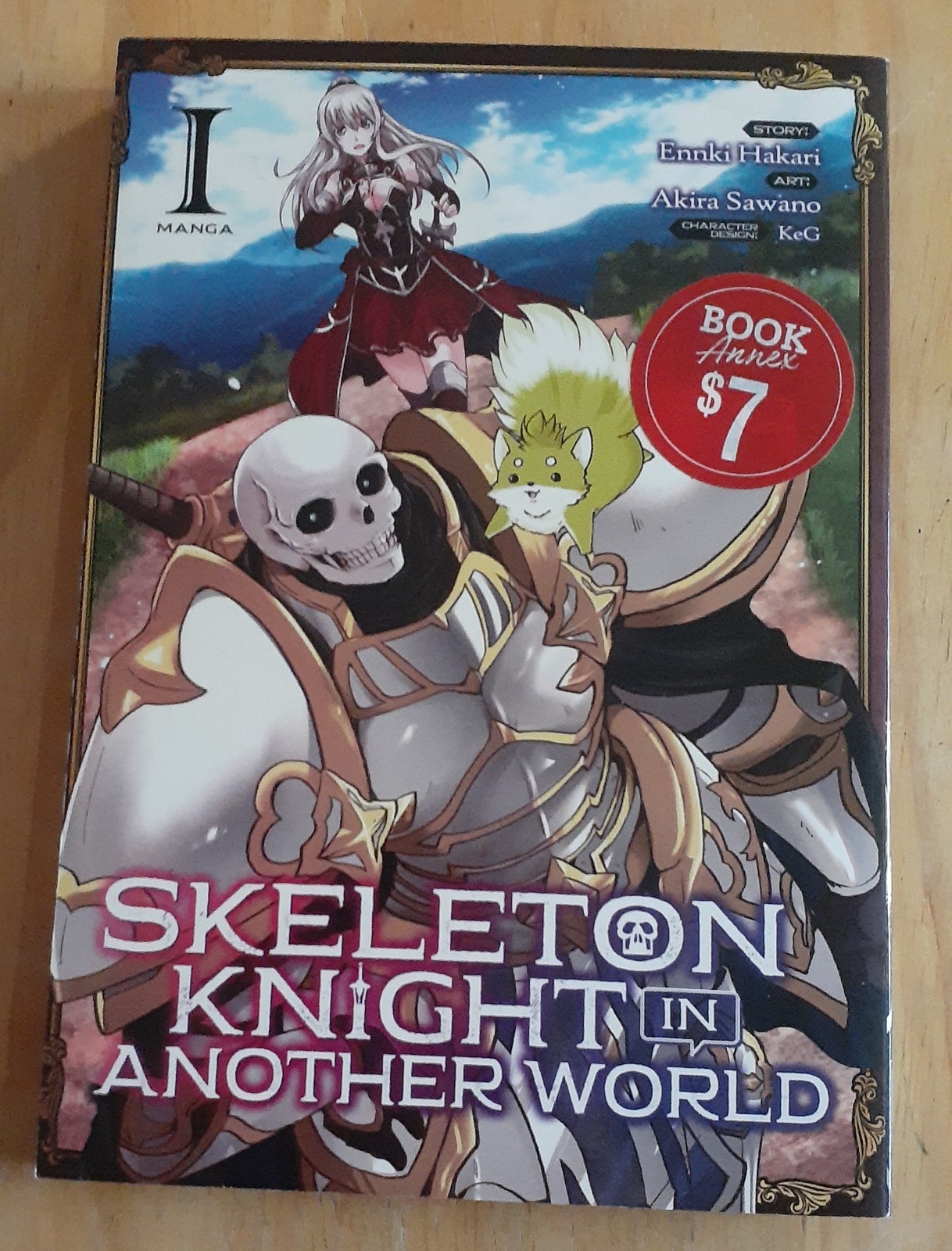 Cavaliere scheletro in un altro mondo vol. 1 manga copertina morbida Hakari Sawano
