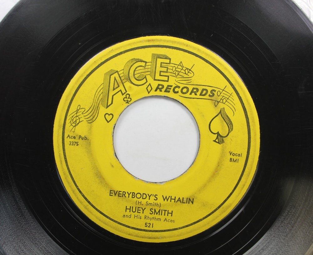 Ascolta! R&B 45 HUEY PIANO SMITH - EVERYBODYS WHALIN / LITTLE LIZA JANE Su ACE