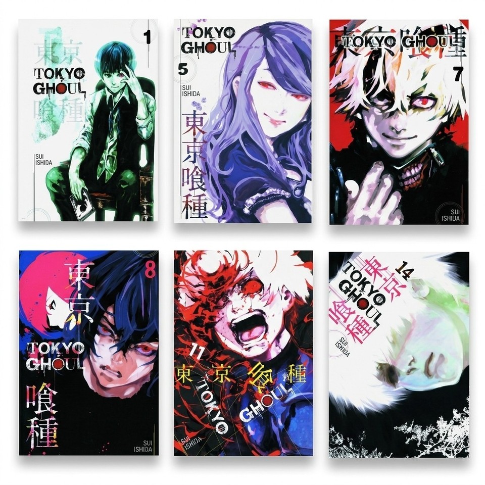 Tokyo Ghoul Vol 1-14 set completo manga fumetto versione inglese