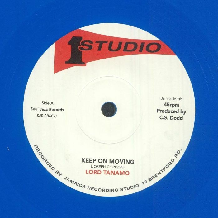 LORD TANAMO/JACKIE MITTOO - Keep On Moving - Vinyl (blue vinyl 7")