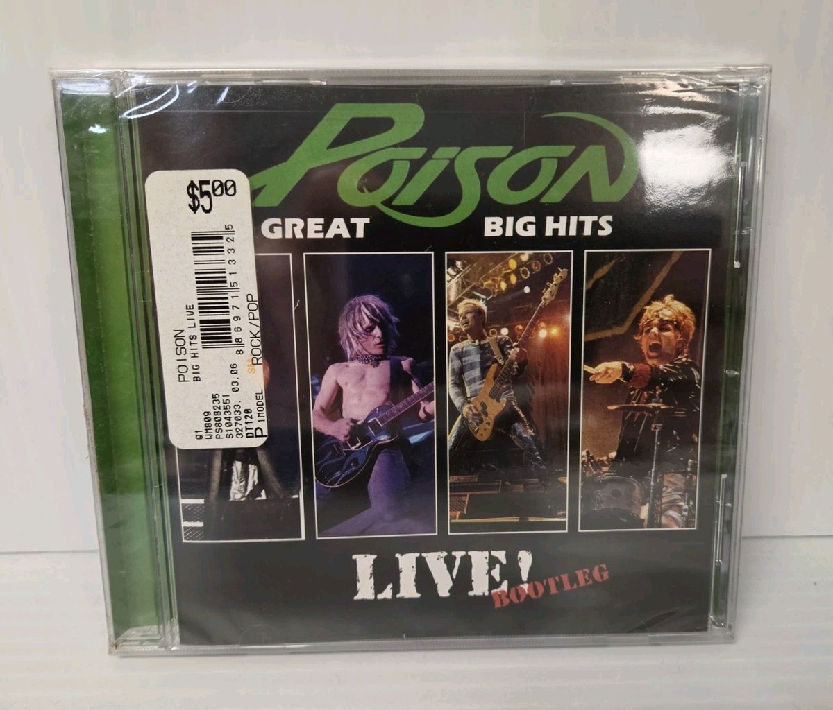 Poison - Great Big Hits: Live Bootleg - CD - 2006 - Sony BMG - New / Sealed
