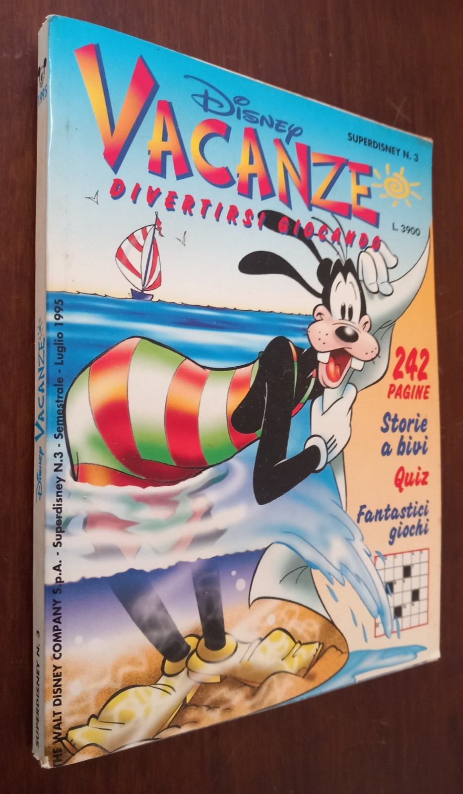 B6698 SUPERDISNEY N°3 DISNEY VACANZE LUGLIO 1995