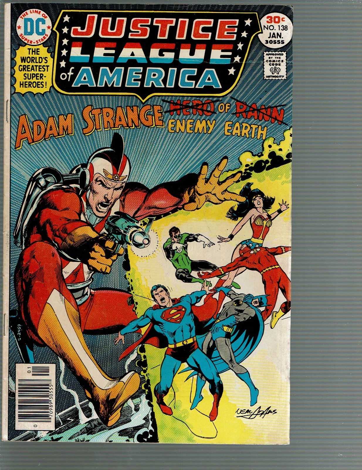 Justice League of America 138 Adam Strange Neal Adams copertina F/VF