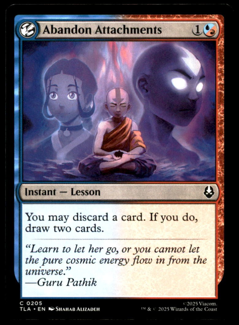 ATTACCHI ABBANDONA 205 MAGIC AVATAR: L'ULTIMO DOMINATORE DELL'ARIA NM