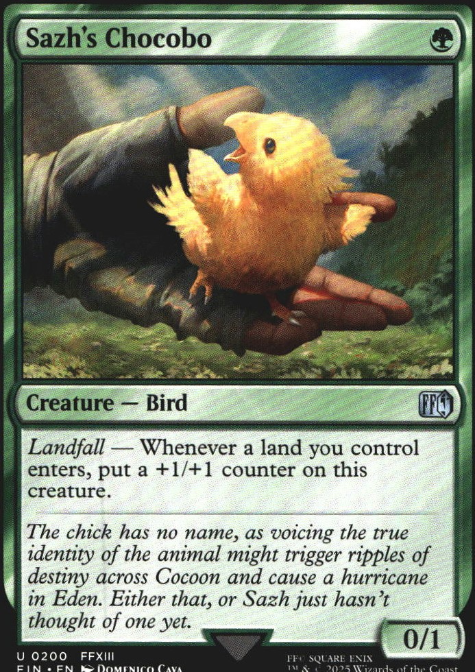Sazh's Chocobo 200 FINAL FANTASY U NM Magic: The Gathering
