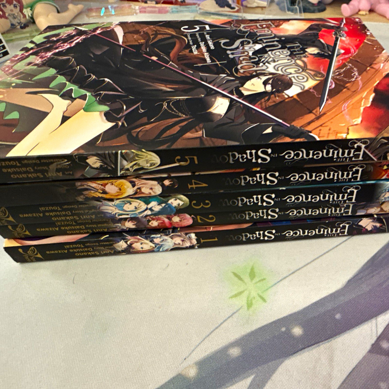 L'Eminenza nell'Ombra manga lotto volumi 1-5 di Daisuke Aizawa Yen Press
