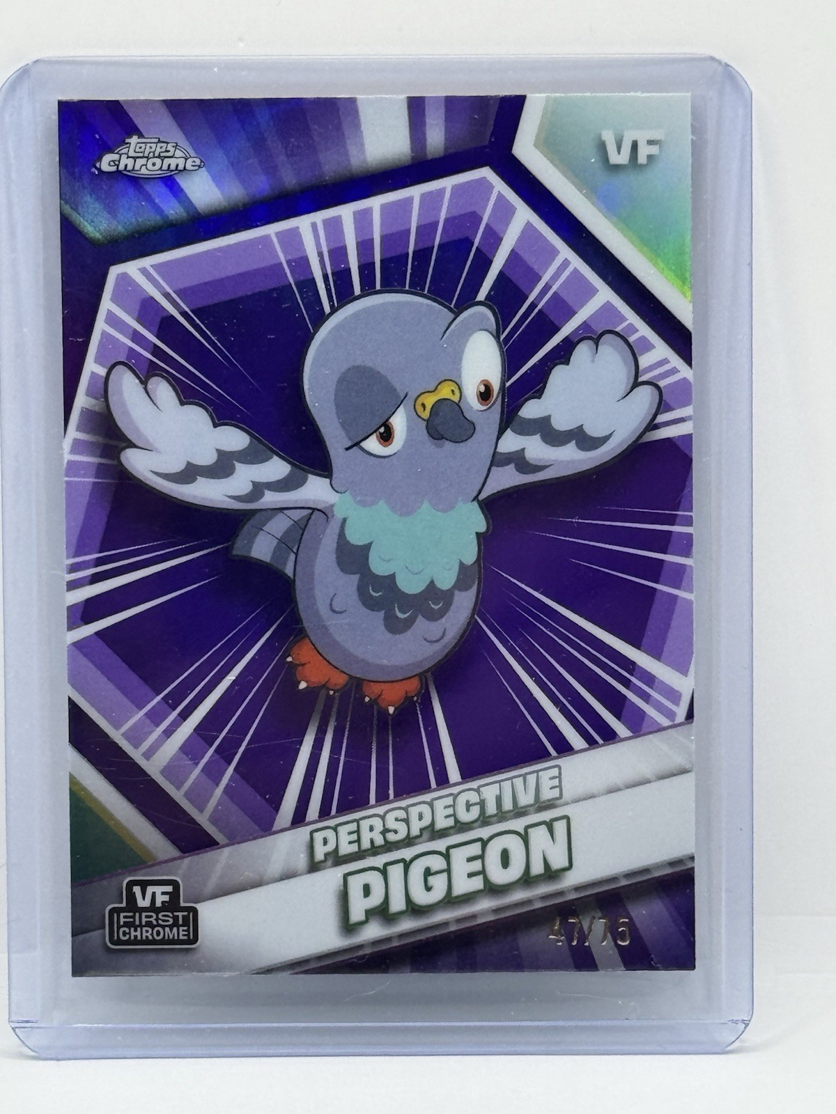 PROSPETTIVA PICCIONE /75 VIOLA RIFRATTORE PRIZM 2026 TOPPS CROMO VEEFRIENDS