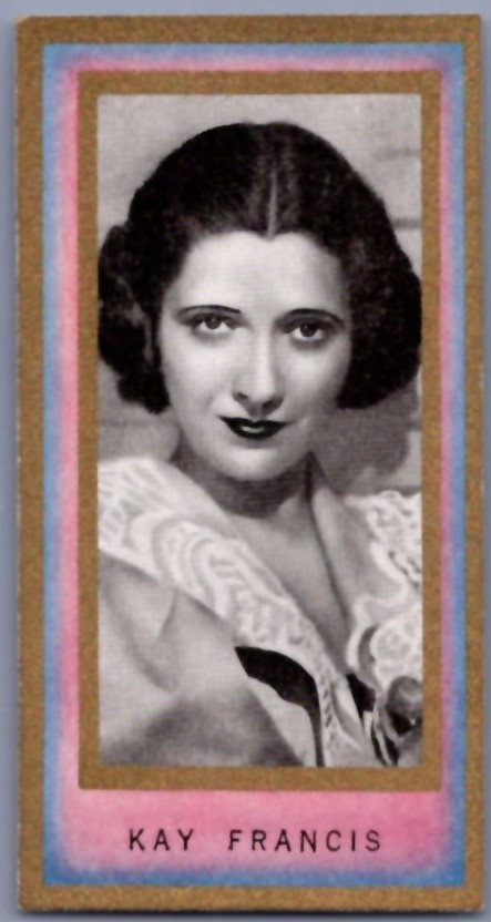 1938 Carreras Film Favorites - Kay Francis #26 - *EX*