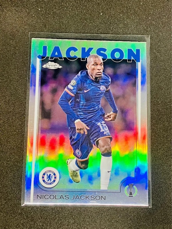 2024-25 Topps Chrome Uefa UCC - Nicolas Jackson Chelsea Refractor